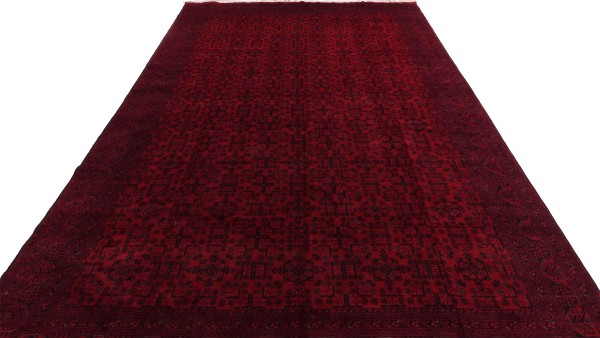 Afghan Teppich Khal Mohammadi 300x500 Handgeknüpft Braun Geometrisch Orientalisch
