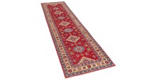 Preview: Kazak Teppich 80x300 Handgeknüpft Läufer rot Geometrisch Orientalisch UNIKAT Kurzflor Preview: Kazak Teppich 80x300 Handgeknüpft Läufer rot Geometrisch Orientalisch UNIKAT Kurzflor