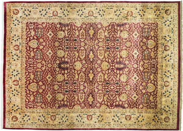 Pakistan Ziegler Ferahan Rug 280x380 Hand Knotted Red Floral Orient Short Pile