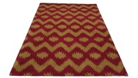 Preview: Handgefertigter Wollteppich 160x230 Rot Durchgemustert Handarbeit Handtuft Modern Preview: Handgefertigter Wollteppich 160x230 Rot Durchgemustert Handarbeit Handtuft Modern