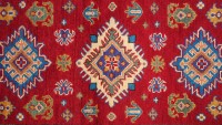 Preview: Kazak Teppich 80x300 Handgeknüpft Läufer rot Geometrisch Orientalisch UNIKAT Kurzflor Preview: Kazak Teppich 80x300 Handgeknüpft Läufer rot Geometrisch Orientalisch UNIKAT Kurzflor