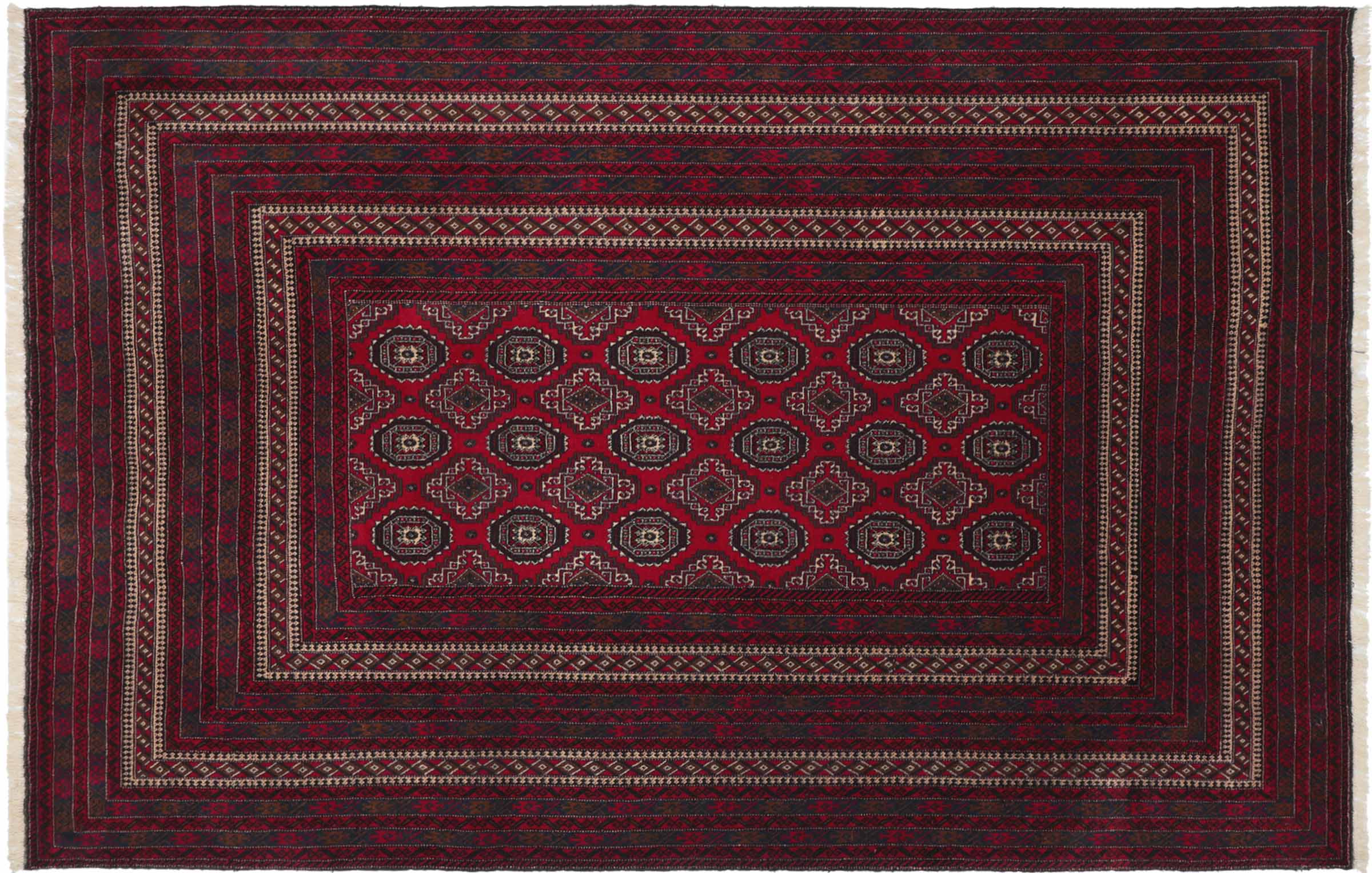Afghan Maimana Kelim Carpet 200x300 Hand-Woven Colourful Geometric/Graphic Handmade 112 