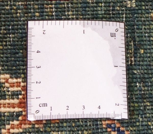 Ziegler Landschaft Bäume Teppich 120x180 Handgeknüpft Bunt Orientalisch UNIKAT Kurzflor