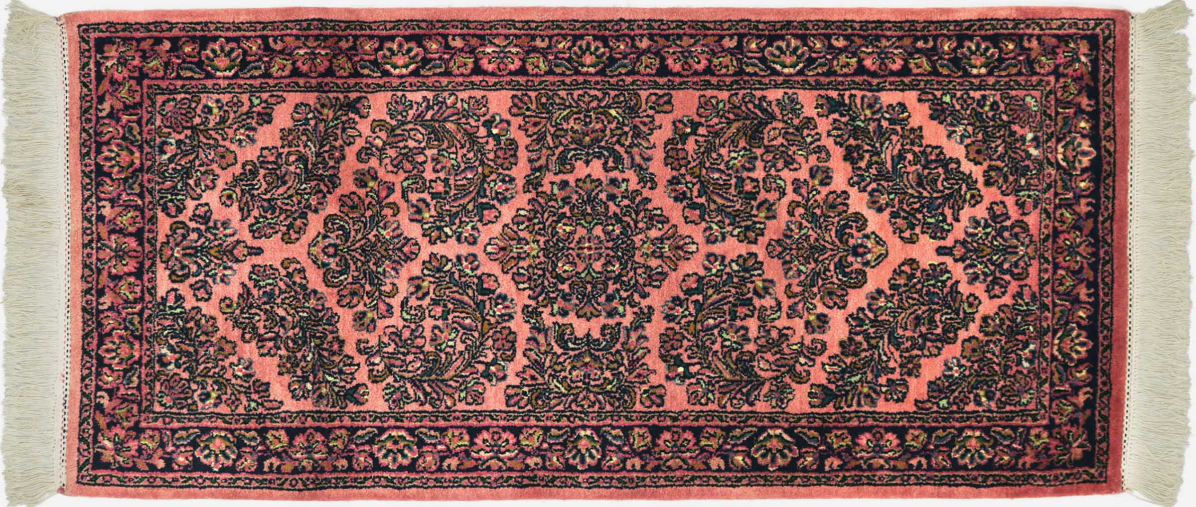Orientteppich Indo"Mir" in ca.70 x 140 cm in Farbe Rot Neuware,handgeknüpft 