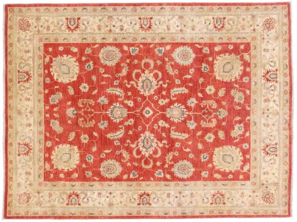 Fine Ferahan Ziegler carpet 150x200 hand-knotted orange geometric oriental