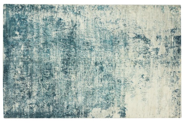 Handlloom Vintage Carpet 160x230 Handwoven Blue Abstract Handwoven Room