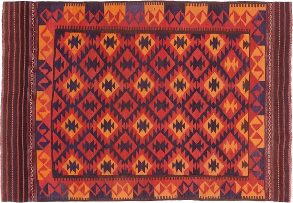Afghan Kelim Soumakh Ghalmuri Carpet 170x240 Hand Woven Brown Geometric 