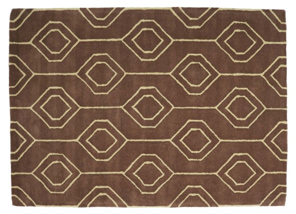 Carpet Handmade 160x230 Pink Patterned Hand Tufted Modern