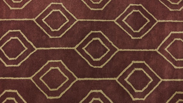 Teppich Handgefertigt 160x230 Braun Durchgemustert Handarbeit Handtuft Modern