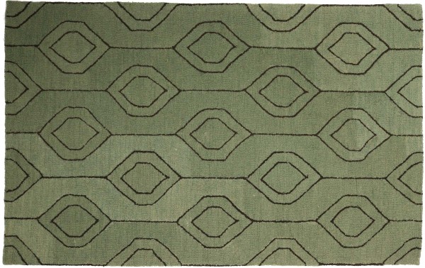 Carpet Handmade 160x230 Gray Patterned Hand Tufted Modern