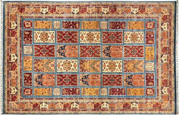 Afghan Ziegler Khorjin Floral Carpet 60 x 80 Hand Knotted Brown Landscape 