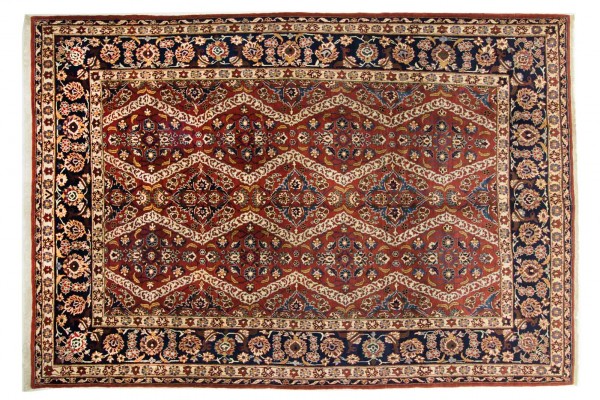 Perser Perserteppich Antik 270x380 Handgeknüpft Teppich Rot Geometrisch Muster