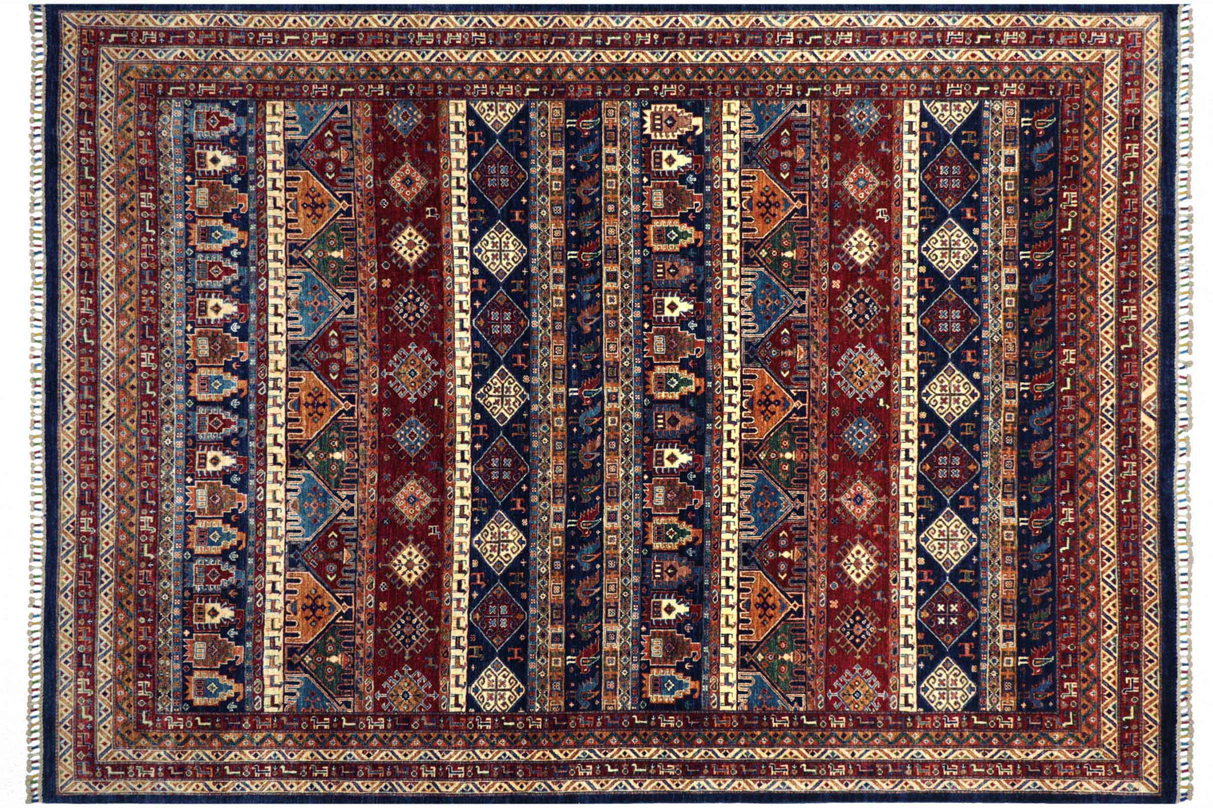 Afghan Ziegler Bakhtiar Carpet 170x270 Hand Knotted Blue Bakhtiar Orient 