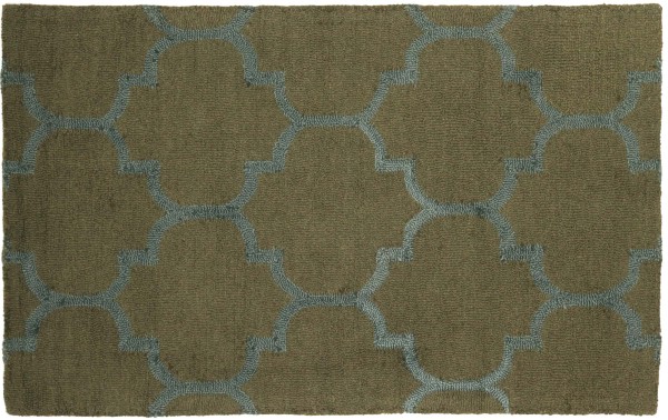 Wool carpet 100x150 gray ornaments handmade handtuft modern