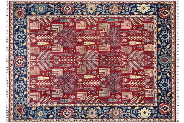 Afghan Ziegler Khorjin Ariana Rug 250x300 Hand Knotted Red Floral Orient Short Pile
