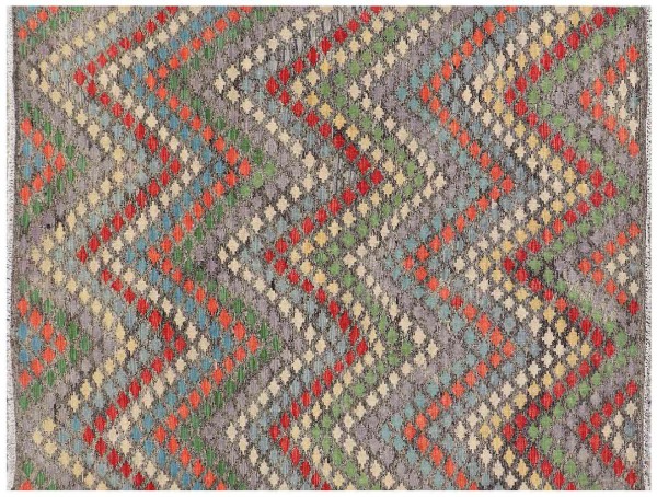 Afghan Maimana Kilim Rug 160x230 Handwoven Colorful Geometric Handwork Woven